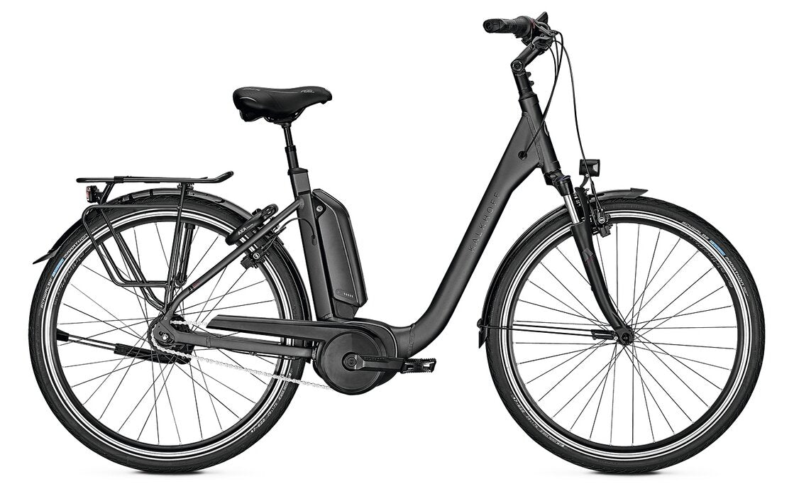 Kalkhoff Agattu 3B XXL E Cityrad Damen Tiefeinsteiger – Bosch Active Line Plus, 500 Wh